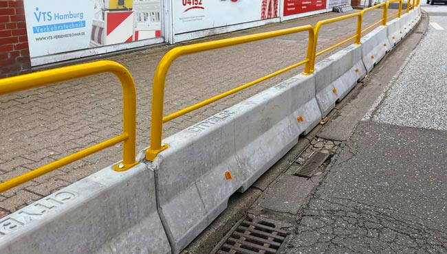 Betonborde zählen zu den sichersten Elementen der Verkehrsabsicherung.